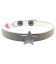 Bracciale Beige Similpelle con Stella