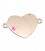 Connettore Cuore 13x21 mm Argento 925 Placcato Oro Rosa