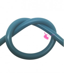 Cordoncino PVC Azure Blue 4 mm Forato (1 metro)