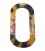 Elemento Ovale in Resina 56x30 mm Maculato Marrone