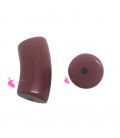 Perla Tubetto Resina 16x33 mm colore Rosso