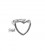 Anello Chevalier Cuore Forato Argento 925 Rodiato