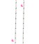 Catena Rosario Smaltata 2x1,6 mm Rosa Acciaio Inossidabile Oro (49-50 cm)