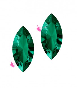 Navette Swarovski® 4228 15x7 mm Emerald