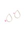 Ciondolo Goccia 10x7 mm colore Oro Rosa