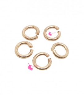 Anellini Apribili 4,5 mm Ottone color Oro Rosa (50 pezzi)