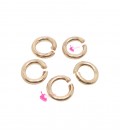 Anellini Apribili 5,6x0,8 mm Acciaio Inox Oro Rosa (50 pezzi)