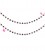 Catena Rosario con Cristalli 3x2 mm Rosso Merlot (49-50 cm)
