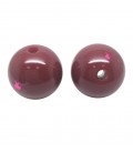 Perla Tonda Resina 20 mm colore Rosso Bordeaux