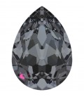 Goccia Swarovski® 4320 18x13 mm Crystal Silver Night Foiled