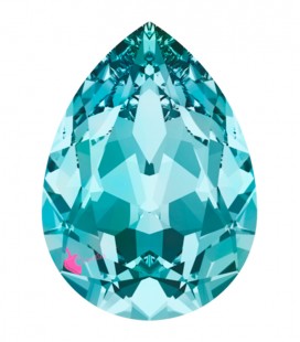 Goccia Swarovski® 4320 18x13 mm Light Turquoise Foiled