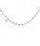 Catena Rosario Quarzo Fumé 3 mm Argento 925 Oro Rosa (50 cm)