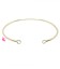 Base Bracciale Aperto con due Anellini colore Oro