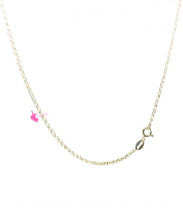 Collana Rollò 1,7 mm Lunghezza 90 cm Argento 925 Oro