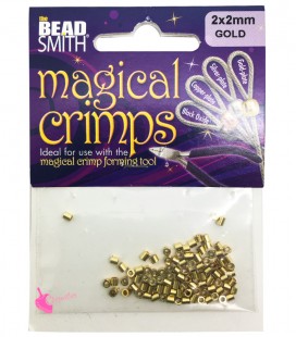 Magical Crimps Beadsmith® Schiaccini Tubolari 2 mm Oro