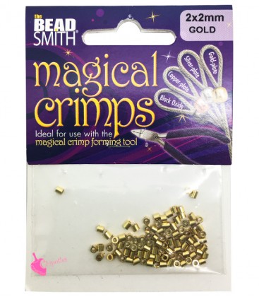 Magical Crimps Beadsmith® Schiaccini Tubolari 2 mm Oro