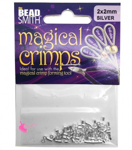 Magical Crimps Beadsmith® Schiaccini Tubolari 2 mm Argento