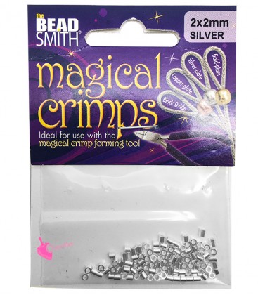 Magical Crimps Beadsmith® Schiaccini Tubolari 2 mm Argento