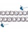 Catena Groumette Diamantata 12x8x2 mm Alluminio Vari Colori (1 metro)