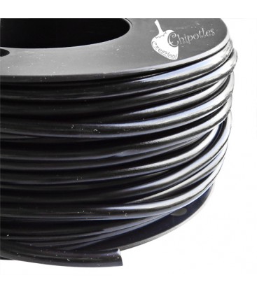 Cordoncino PVC 4 mm Forato colore Nero