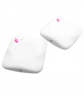 Perla Rettangolare Resina 36x38 mm colore Bianco Opaco