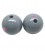 Perla Tonda Resina 20 mm colore Grigio