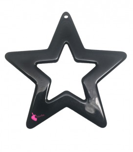 Ciondolo Stella 60x63 mm Resina colore Nero