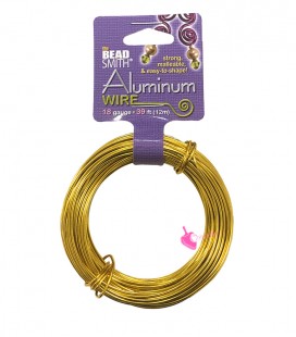 Filo Alluminio Beadsmith® 18 gauge 1,2 mm Oro