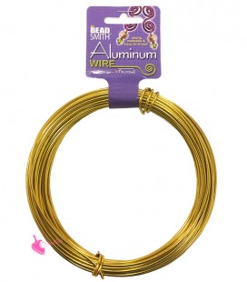 Filo Alluminio Beadsmith® 12 gauge 2 mm Oro