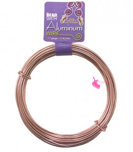 Filo Alluminio Beadsmith® 12 gauge 2 mm Oro Rosa
