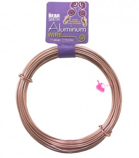 Filo Alluminio Beadsmith® 12 gauge 2 mm Oro Rosa (12 metri)