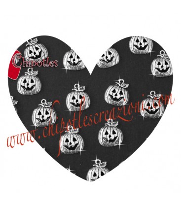 Ciondolo Zucca 18x16 mm color Argento Antico