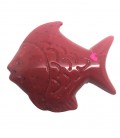 Perle Pesce Resina 50x42 mm colore Rosso