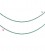 Catena Groumette 2x1,5 mm Turchese e Oro (1 metro)