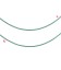 Catena Groumette 2x1,5 mm Turchese e Oro (1 metro)
