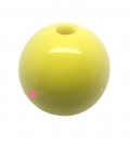 Perla Tonda Resina 30 mm (foro 5,5 mm) Giallo Limone