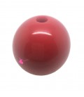 Perla Tonda Resina 30 mm (foro 5,5 mm) Rosso