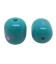 Perla Cilindro Resina 22x18 mm colore Turchese