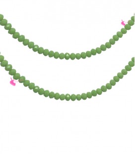 Filo Rondelle 4 mm Mezzo Cristallo Olivine