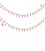 Catena con Fiammiferi Smaltati Fucsia Placcata Oro 18K (50 cm)