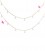 Catena 4x2 mm con Dischetti Crystal colore Oro (50 cm)