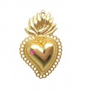 Ciondolo Cuore Sacro 40x25 mm Oro