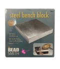 Steel Bench Block 10x10 cm Piano di Lavoro in Acciaio 10x10 cm  Beadsmith®