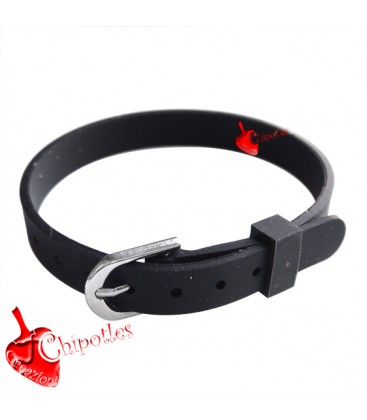 Bracciale Cinturino Silicone colore Nero