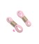 Gommini per Occhiali in Silicone Rosa con Molla colore Oro (10 pezzi)