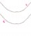 Catena Rosario con Rondelle Bianche 3 mm Mezzo Cristallo colore Oro Rosa (50 cm)