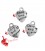 Ciondolo Cuore "Love and Beloved" 12x10 mm color Argento Antico (100 pezzi)