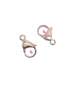 Moschettone 10 mm colore Oro Rosa Acciaio Inossidabile (10 pezzi)