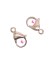 Moschettone 15 mm colore Oro Rosa Acciaio Inossidabile (5 pezzi)