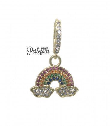 Cerchietto Arcobaleno con Zirconi Multicolor